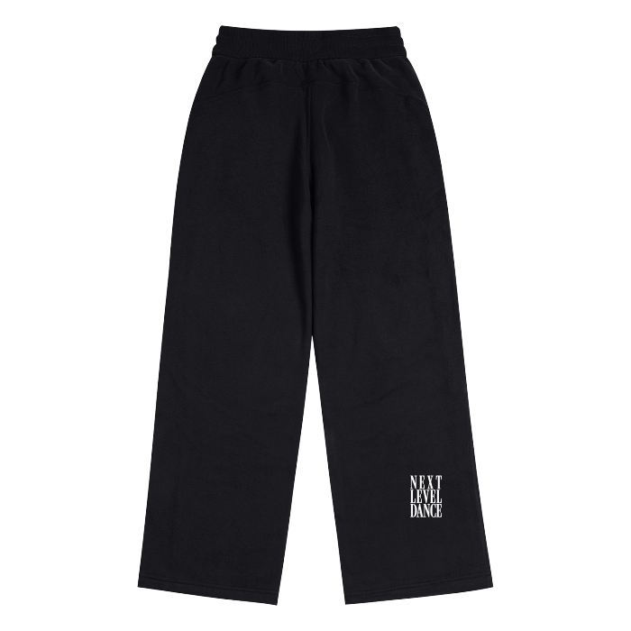 Adult Wide Bottom Sweatpants in Black