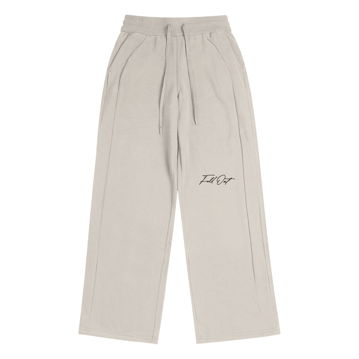 Adult Wide Bottom Sweatpants in Apricot